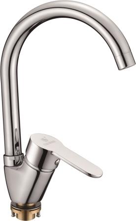 Смеситель для кухни однорычажный, высокий излив, боковая ручка, карт. 35 мм, «CALORIE Люкс» 6224 А82