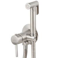 Смеситель VIKO встроенный под биде гигиеническим душем, однорукий Ø25, серебро (латунь)