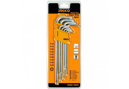 Набор шестигранных ключей Torx INGCO HHK13092 INDUSTRIAL