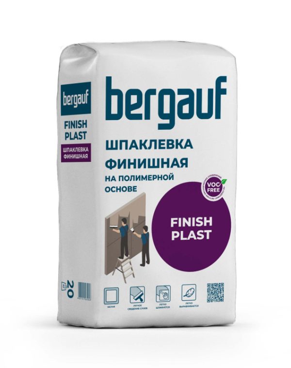 Финишная полимерная шпаклевка Bergauf Finish Plast