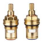 Кран-букса KАISER 1/2 для смес. серии 42/57/11255/11211, 20 шлиц 90* /1 пара/ (стар. арт. 42/57К)