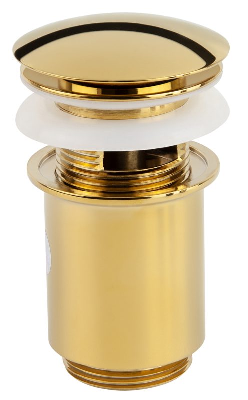 Донный клапан KАISER автомат, металл (золото)