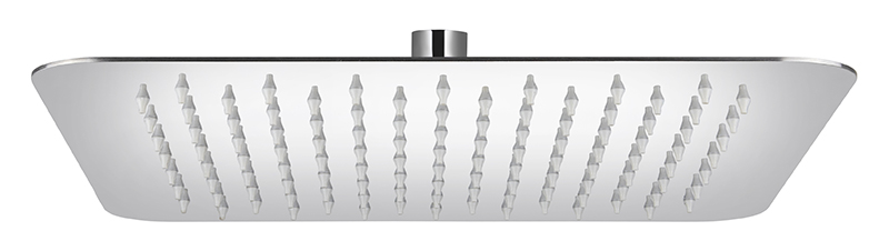 Душевая лейка KAISER (300мм x 300мм x 2мм), стационарная, серая(металл)