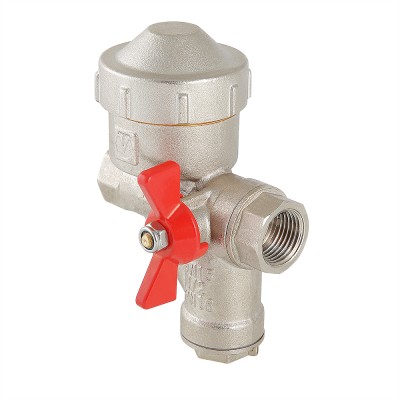 Кран шар. VALTEC 1/2" с фильтром и ред. давления, рукоятка бабочка (правый)