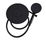 Душевая система KAISER Cezar с термостатом (стац. лейка Ø250mm), черный матовый