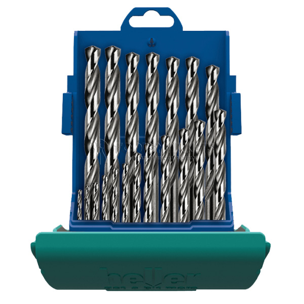 Набор сверел по металлу Ø 1-10 мм 19 штук HSS-G Super TD29380 Heller