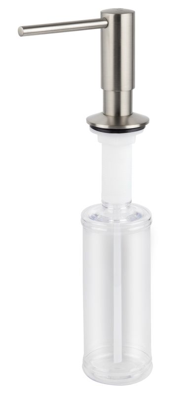 Дозатор KAISER для моющих средств встраиваемый /Латунь, пластик /Серебро