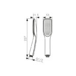 Душевая лейка KAISER 1-позиционная в блистере Душевая лейка KAISER 1-позиционная в блистере