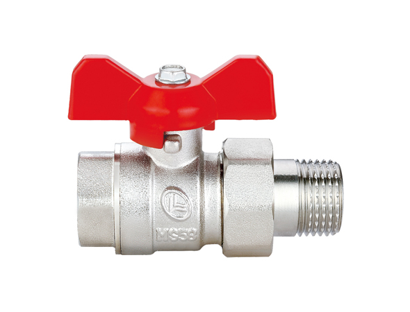 Кран шаровый 1 1/4" в/н американка бабочка Double-Lin (4/24)