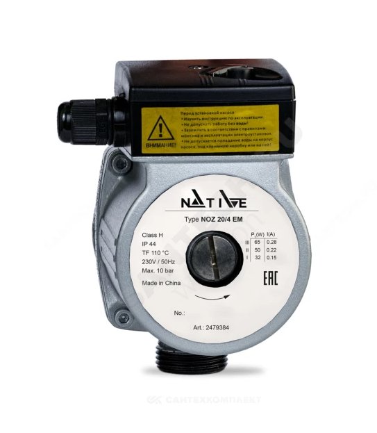 Насос циркуляционный для ГВС и отопления "Wilo Native NOZ" 20/4 EM (130 мм)