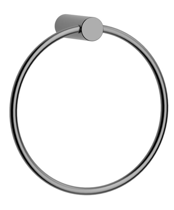 Держатель полотенца круглый KAISER Vita /Нержавейка/Воронёная сталь