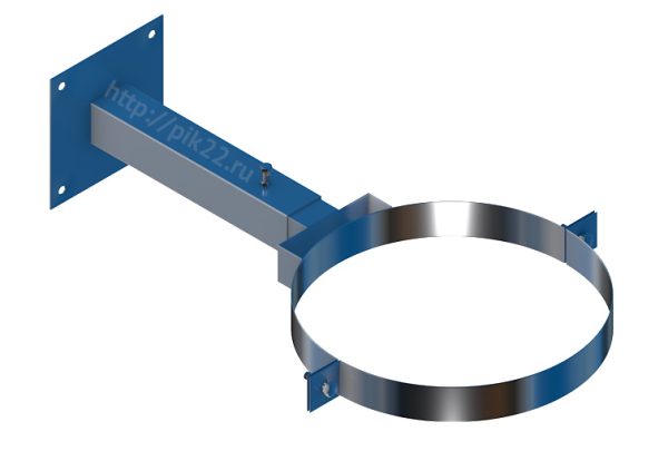 Кронштейн телескопический 350-600 d 200 1,5мм/0,8мм