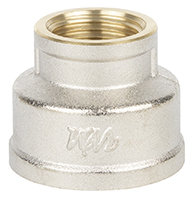 Муфта перех. 3/4" х 1/2" (ник/латунь) WaterMark (10шт)