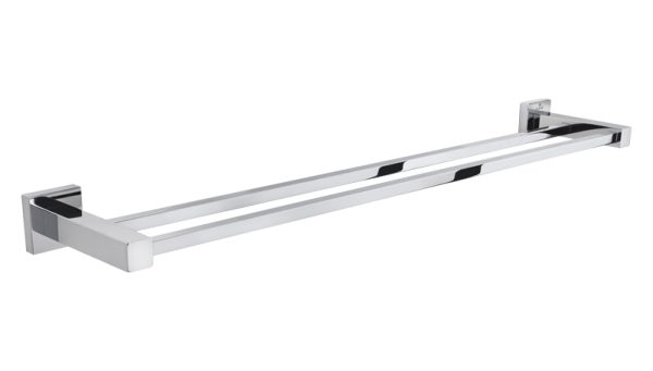 Держатель полотенца(прямой) 2-х уровневая KAISER хром (латунь)