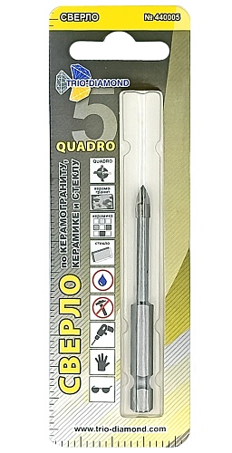 Сверло по кафелю и стеклу 5 мм Trio-Diamond 440005