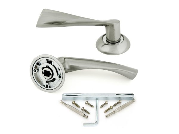 Ручка дверная A Swim SN (матов.никель) "PALLADIUM"