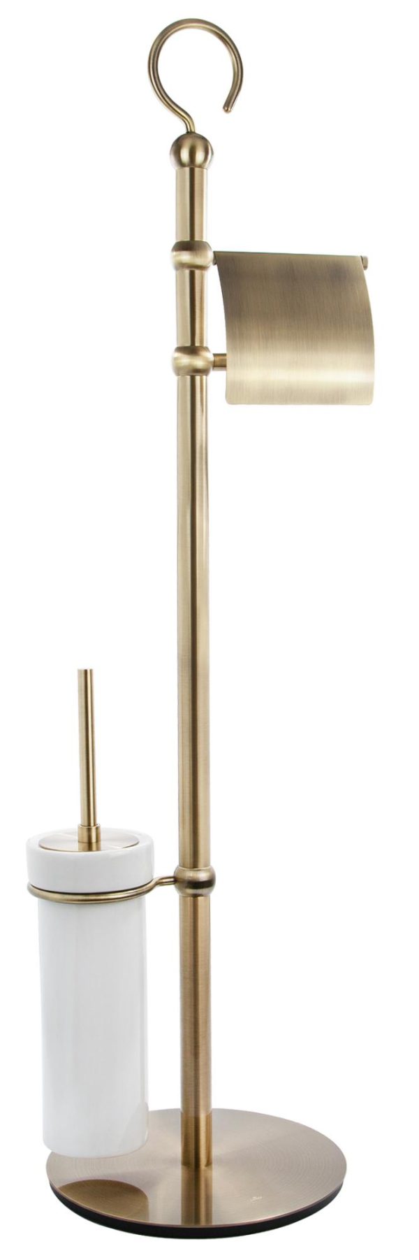 Напольный держатель(стойка) для туалетной бумаги и ёршика KAISER бронза