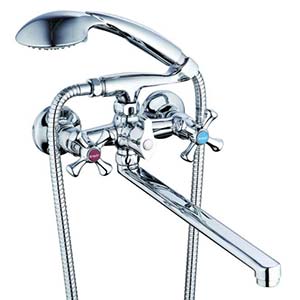 смес. G-Lauf ванна крест керамика (картридж/переключатель на 3 положения)