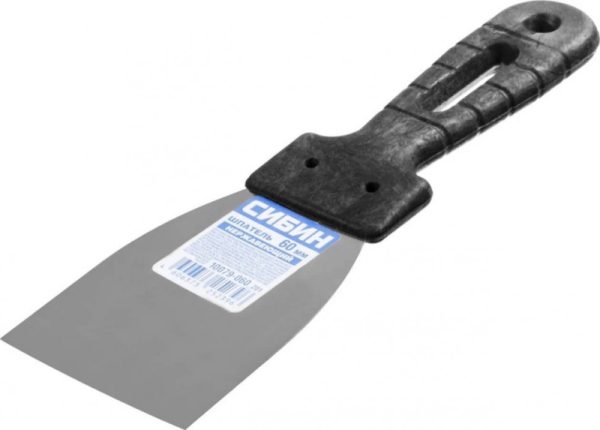 Шпатель 60 мм нержавеющая сталь СИБИН