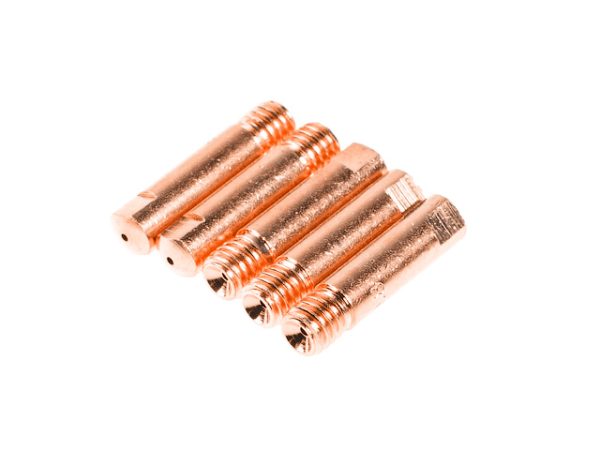 Трубка контактная Ф 0.8 мм M6*25 мм E-Cu набор 5 штук SOLARIS WA-3475