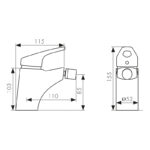 Смеситель KAISER County для биде Ø40 хром Смеситель KAISER County для биде Ø40 хром