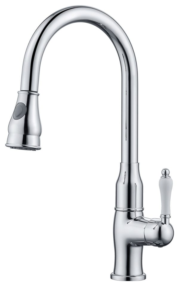 Смеситель KAISER Vincent кухня Ø35, боковой, с выдвижной лейкой