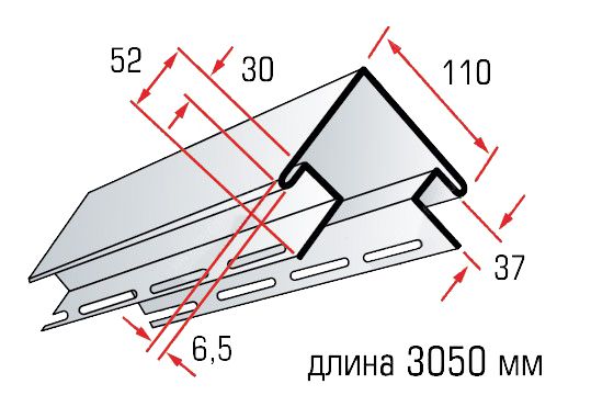 Угол наружный бежевый T-12 3050мм Альта Классика ХХ