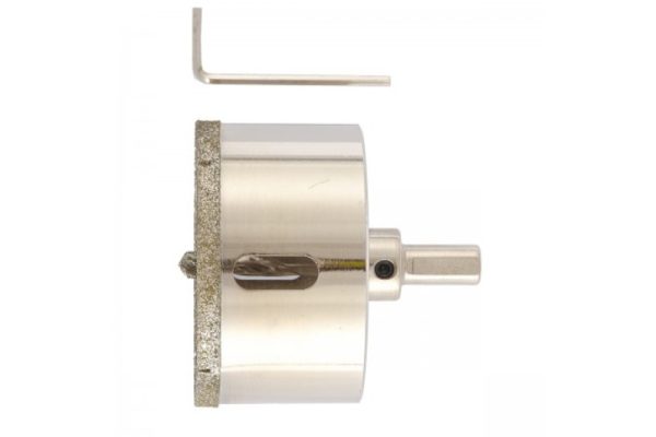 Сверло алмазное по керамограниту 75*67 мм 3-гранный хвостовик Matrix