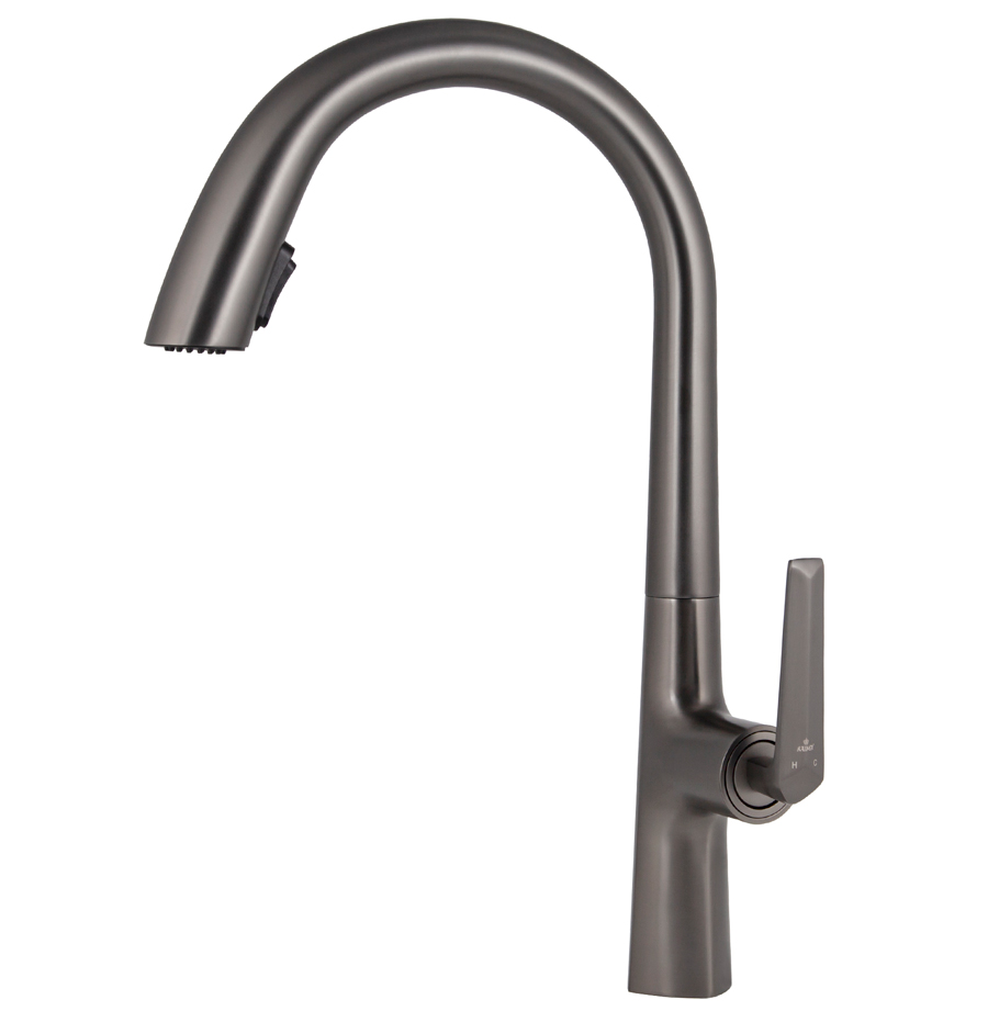 Смеситель KAISER Strike кухня Ø35 с выдвижным изливом, воронёная сталь Смеситель KAISER Strike кухня Ø35 с выдвижным изливом, воронёная сталь