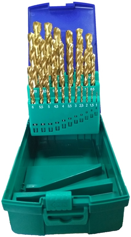 Набор сверел по металлу Ø 1-13 мм 25 штук HSS-G Super Heller