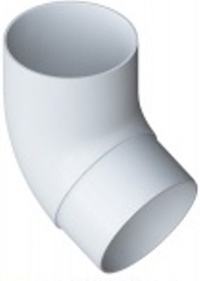 Колено трубы 45° белая Стандарт