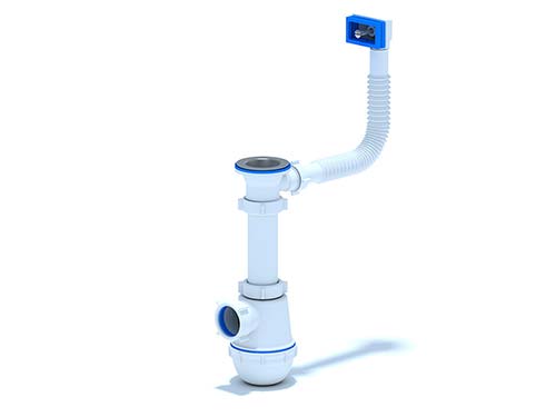 Сифон Ани Грот 1-1/2" х 40 с переливом д/мойки