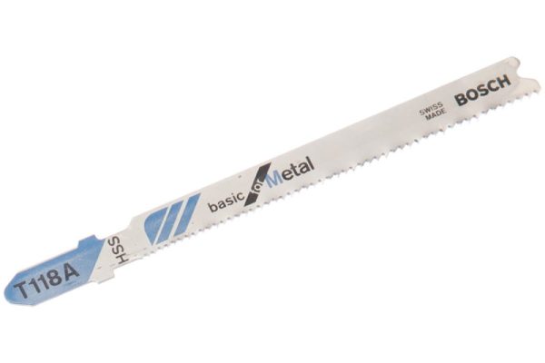 Пилка по металлу T118A HSS тонкий лист мет 1-3мм BOSCH 2608631013