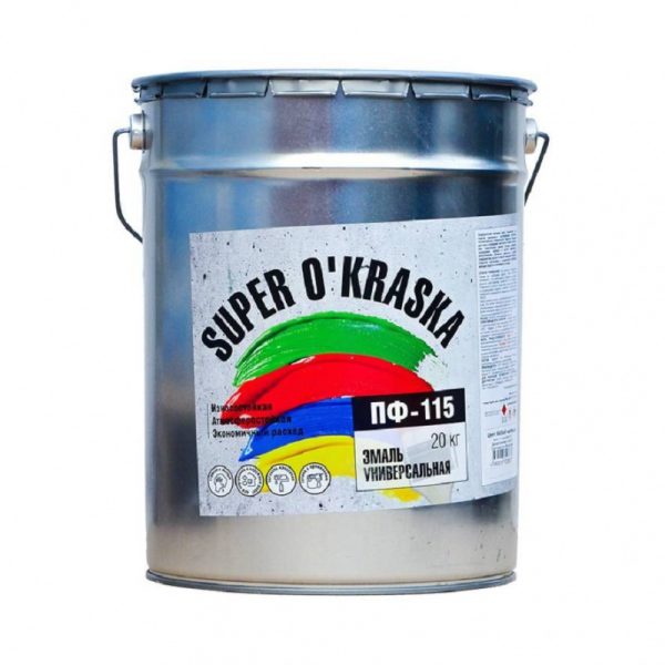 Эмаль ПФ-115 Super Okraska голубой 20кг