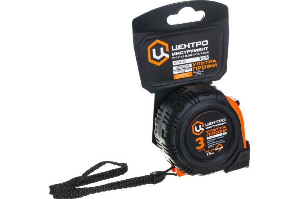Рулетка 3 м*19 мм УЛЬТРА-ПРОФИ С ДВУСТОРОННИМ ПОЛОТНОМ МАГНИТНАЯ