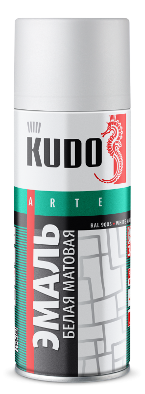 Эмаль универсальная KUDO KU-1101 белая матовая RAL 9003