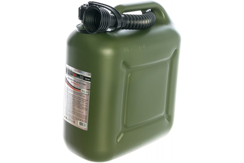 Канистра пластиковая усиленная для ГСМ вертикальная 10 л Stels Канистра пластиковая усиленная для ГСМ вертикальная 10 л Stels