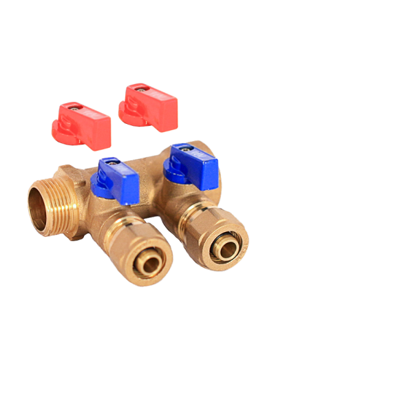 Коллектор WM м/п 3/4" х 16 х 2 вых.универсальный (кр+син)