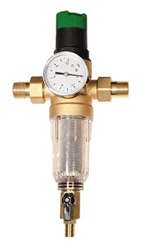 Фильтр с манометром (стеклянный корпус) 1/2 Watermark с редуктором