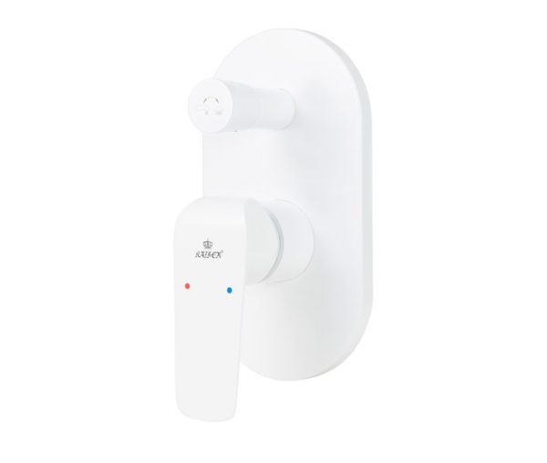 Смеситель KAISER Glory скрытый монтаж с переключателем на душ Ø35/белый