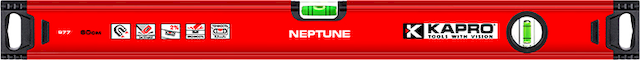 Уровень 1000 мм 2 колбы НЕПТУН KAPRO 977-40-100 Уровень 1000 мм 2 колбы НЕПТУН KAPRO 977-40-100