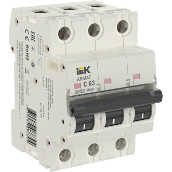 Авт. выкл. M06N 3P 63А 6кА хар-ка C ARMAT IEK (упак.40/4)