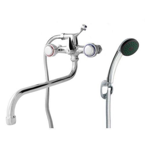 Смеситель для ванны 2-вентильный, излив 30 см (S), (цинк) Омега 3311-1