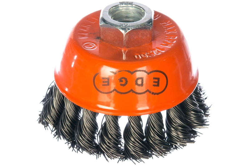 Щетка для УШМ 75 мм М14 витая проволока EDGE by PATRIOT 813010006 Щетка для УШМ 75 мм М14 витая проволока EDGE by PATRIOT 813010006