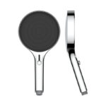 Душевая система KAISER Sano с термостатом скрытого монтажа, поворотн. держатель (4-jet, стац. лейка Ø300*33mm) /Хром