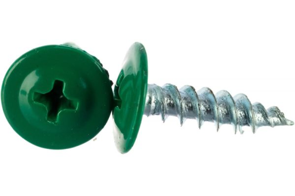 Саморез мет-мет с п/ш остр RAL 6002 4,2х19 (1000 шт)