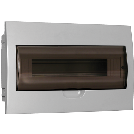 Корпус пластиковый ЩРВ-П-18 черная прозрачная дверь IP41 GENERICA