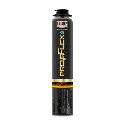 Пена монтажная проф FIRESTOP противопожарная 65л 850 мл всесезонная -18°С