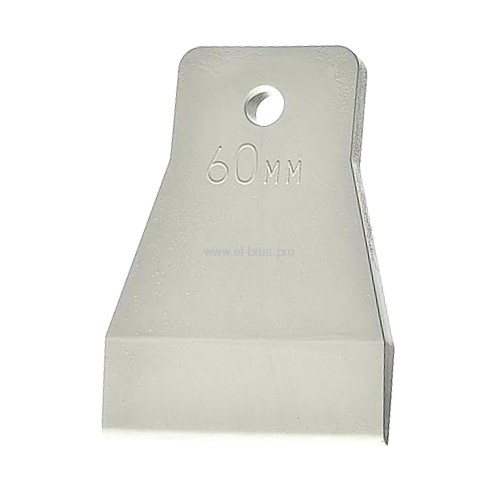 Шпатель резиновый белый 60 мм 3080079