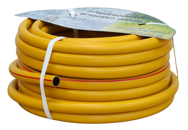 Шланг поливочный 4-х слойный "Элит" 1/2 (желтый) - 25 м.